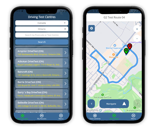 free Ontario driving test routes app download
