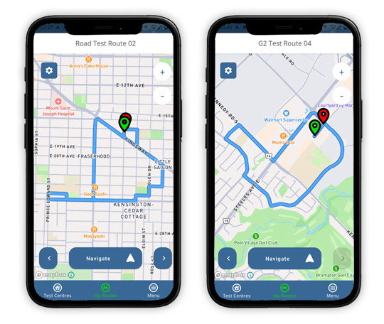 practise Langley driving test routes