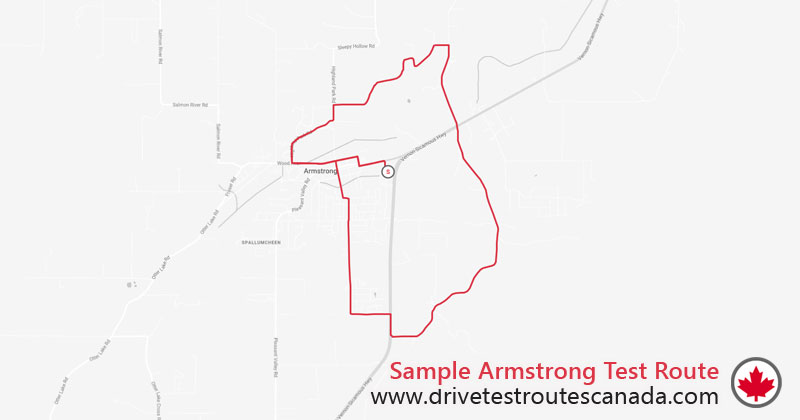 Armstrong drive test route map