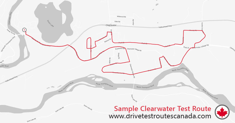 Clearwater drive test route map