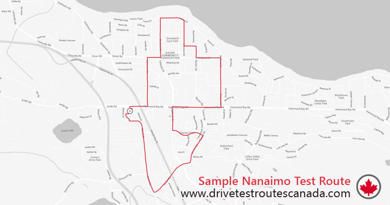 Nanaimo drive test route map